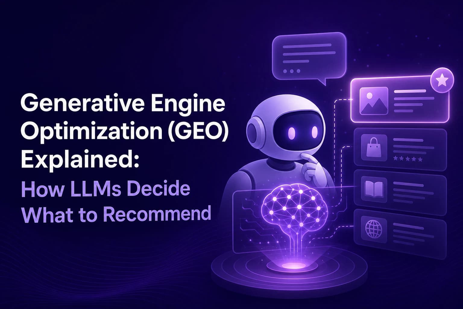 Generative Engine Optimization (GEO) Explained: How LLMs Decide What to Recommend
